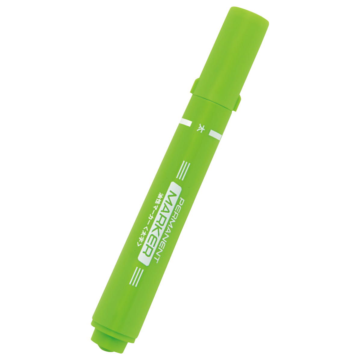 油性ペン カラーペン 油性カラーマーカー太2P オレンジ ライトグリーン 356112