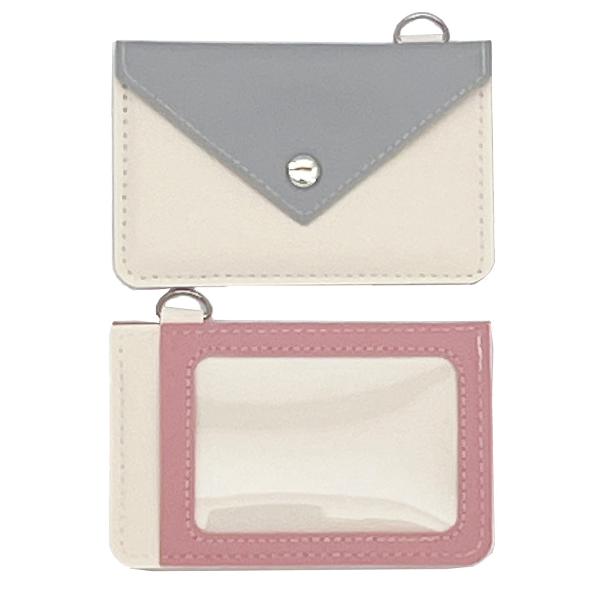 パスホルダー IDホルダー 小物入れ付パスケース 2色 356205