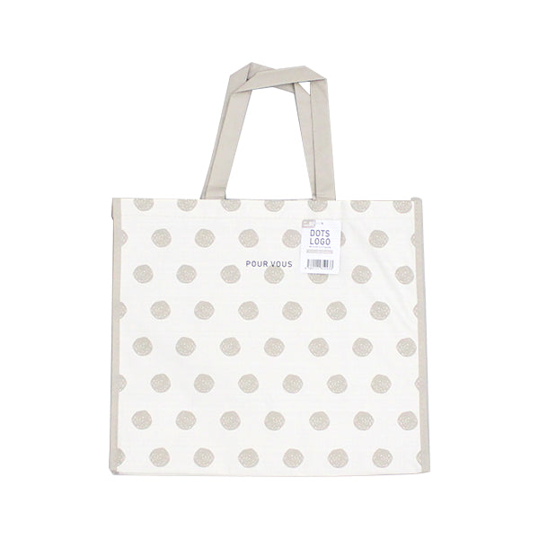 収納バッグ 買い物バッグ PPバッグ ドット柄 M 356208