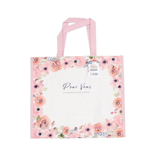 収納バッグ 買い物バッグ PPバッグ フラワー M 356209
