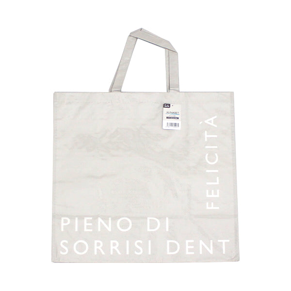 収納バッグ 買い物バッグ PPバッグ 英字 L 356212