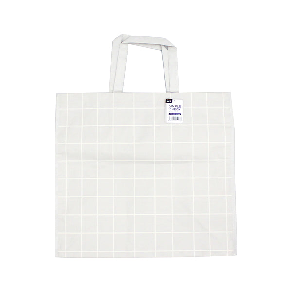 収納バッグ 買い物バッグ PPバッグ シンプルチェック L 356213