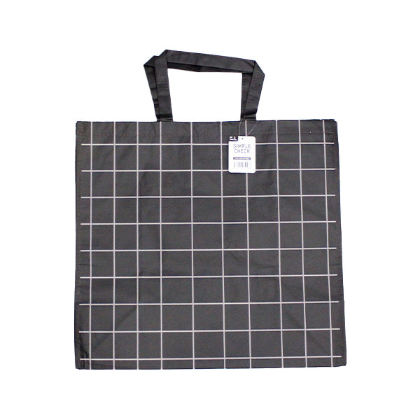 収納バッグ 買い物バッグ PPバッグ シンプルチェック L 356213