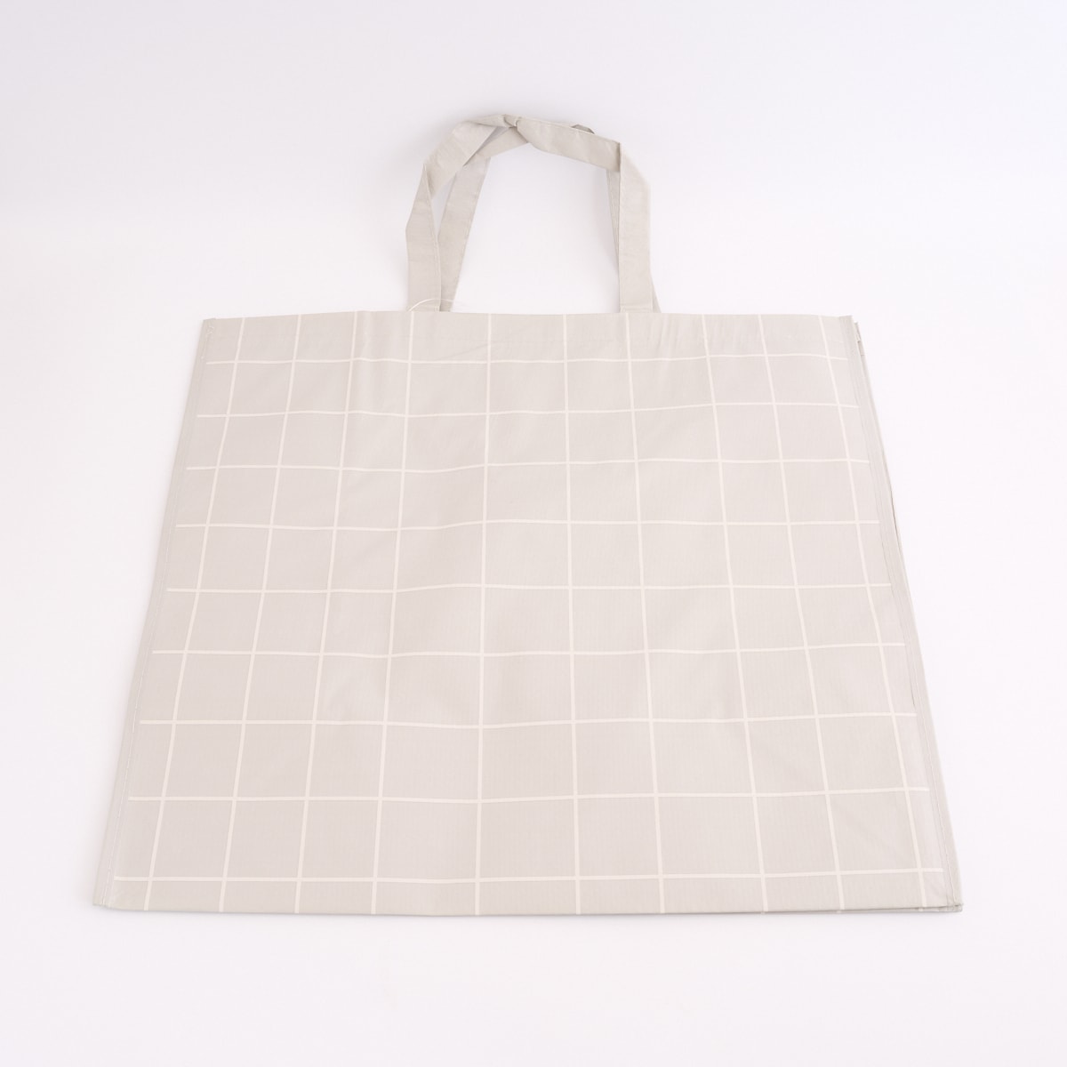 収納バッグ 買い物バッグ PPバッグ シンプルチェック L 356213