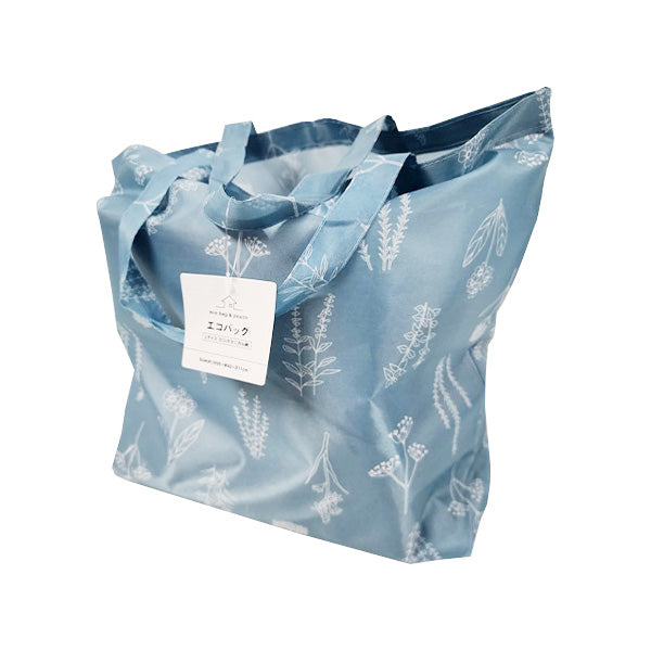 エコバッグ コンパクト マチ付き ボタニカル柄 L サイズヨコ H35×W42×D11cm 買い物バッグ ショッピングバッグ 356228
