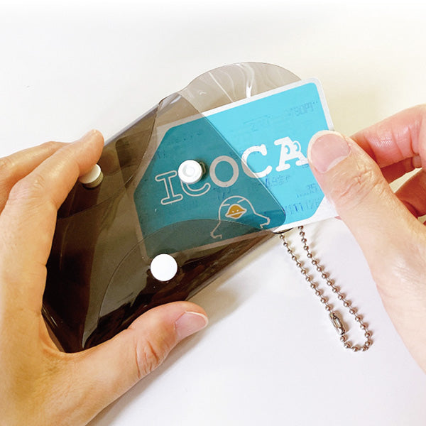 【在庫限り】コインケースクリアブラック 356264