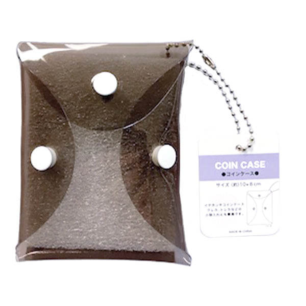 【在庫限り】コインケースクリアブラック 356264