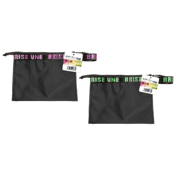 【在庫限り】ポーチ ミニポーチ 化粧ポーチ コスメポーチ トラベルポーチ ロゴテープポーチフラット・ネオン 18×24cm 356279