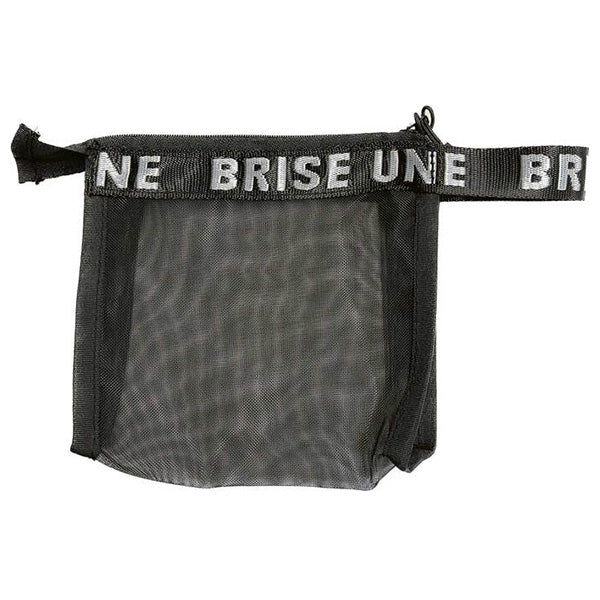 ポーチ ミニポーチ 化粧ポーチ コスメポーチ トラベルポーチ ロゴテープメッシュポーチ・白 16.5×14×4cm 356280