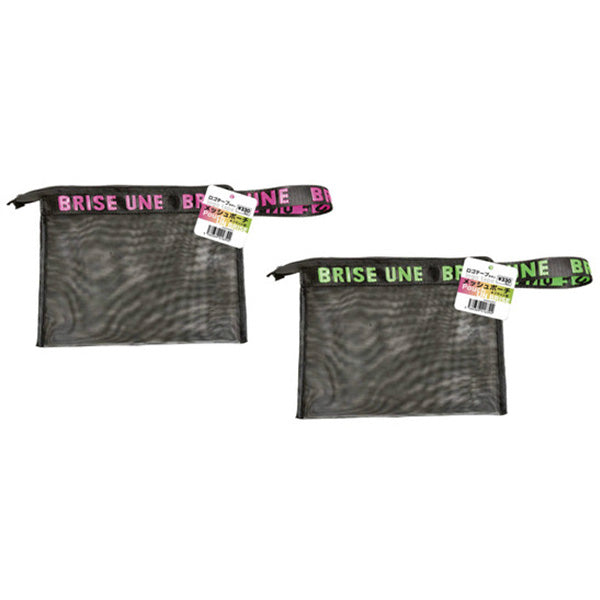 ポーチ ミニポーチ 化粧ポーチ コスメポーチ トラベルポーチ ロゴテープメッシュポーチフラット・ネオン 18×24cm 356285