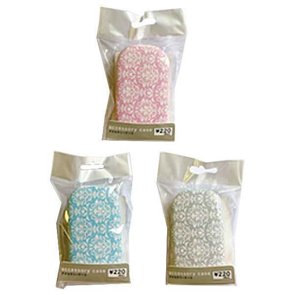 アクセサリーケース ジュエリーボックス アクセサリー収納ケース アクセサリーボックス ダマスク柄 D4.7×W8.4×H3.2cm 356328