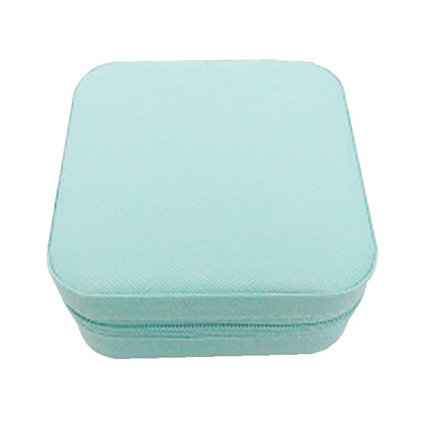 ジュエリーボックス アクセサリー収納ケース アクセサリーボックス パステルブルー H5xW9.5xD9.5cm 356330