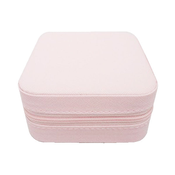 ジュエリーボックス アクセサリー収納ケース アクセサリーボックス パステルピンク H5xW9.5xD9.5cm 356331