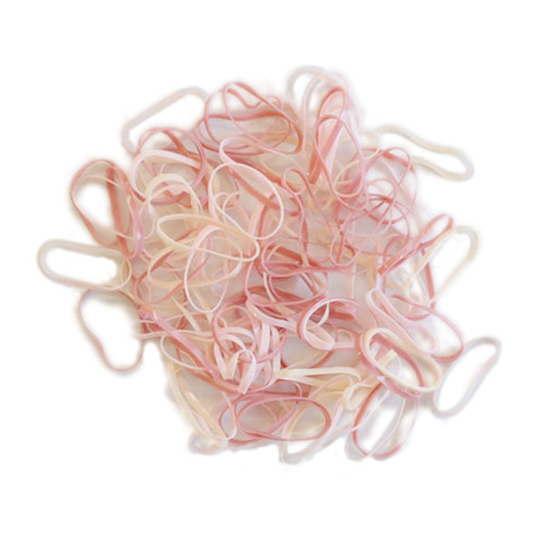 ヘアゴム ラバーゴム(ピンク系)100P 356460