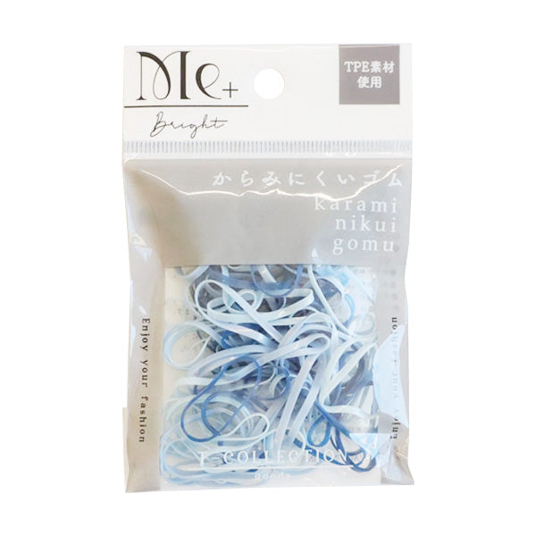ヘアゴム ラバーゴム(ブルー系)100P 356461