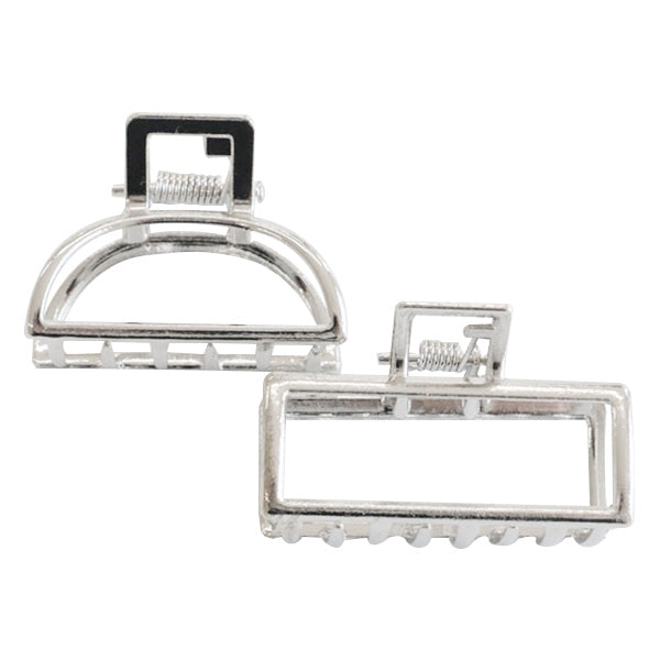 【OUTLET】バンスクリップ シルバー ミニ ヘアバンス ヘアクリップ 髪留め バンス/シルバー /BA-774 356606