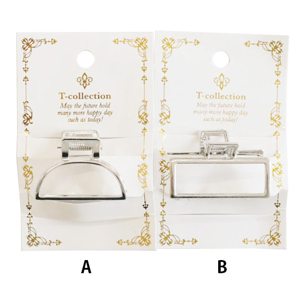 【OUTLET】バンスクリップ シルバー ミニ ヘアバンス ヘアクリップ 髪留め バンス/シルバー /BA-774 356606