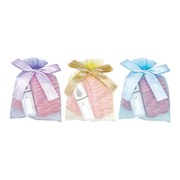 リボン付きシースルー 巾着型ギフトバッグ 1P M 356764