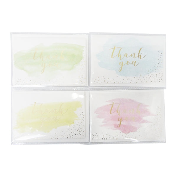【OUTLET】メッセージカード封筒セット2つ入り サンキュー パステル 356765