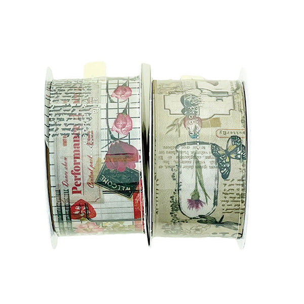 【在庫限り】サテンリボン ヴィンテージ 30mm x 1.2m 357008