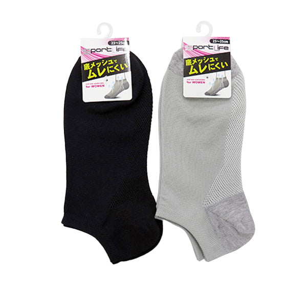【OUTLET】靴下 ソックス レディース スニーカーソックス メッシュ 婦人底メッシュ 23-25cm 357042
