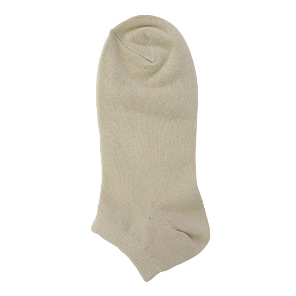 靴下 ソックス レディース 婦人 表綿100% スニーカーソックス ベージュ 23-25cm WJ-736 357048