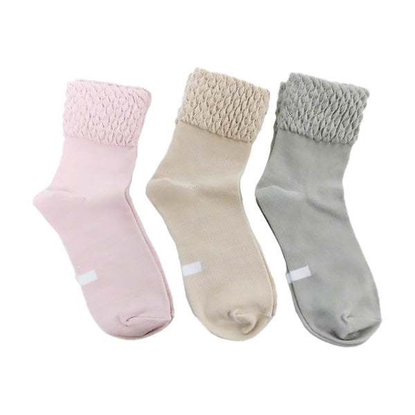 【OUTLET】靴下 ソックス レディース 女性 婦人 ゆったり 綿スニーカーソックス プードル スニーカーソックス 22-24cm 357134