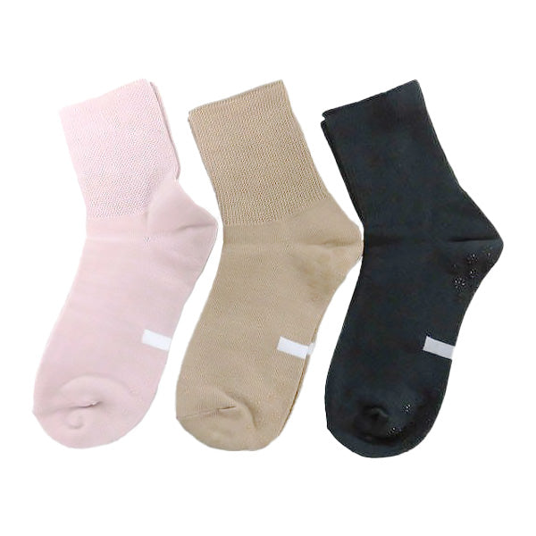 【OUTLET】靴下 ソックス レディース 女性 婦人ゆったり 綿スニーカーソックス 滑り止め スニーカーソックス 22-24cm 357137