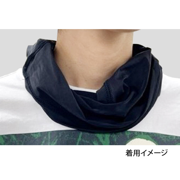 【OUTLET】ネックカバー 接触冷感 夏 UVカット熱中症対策 ネックカバー ナイロン UV対策 日よけ ブラック フリーサイズ 357286