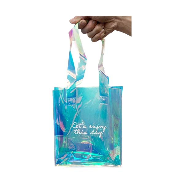 【OUTLET】トートバッグ レジャーバッグ トートバッグ プール 海 オーロラ PVCバッグ H22xW18xD7cm 357365