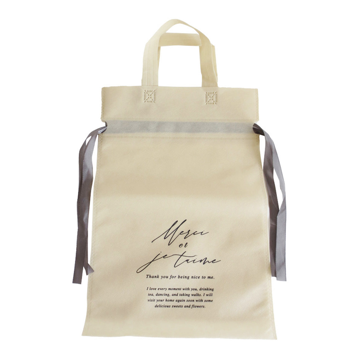 不織布バッグ ハンドル付 フレンチフローラ 357598