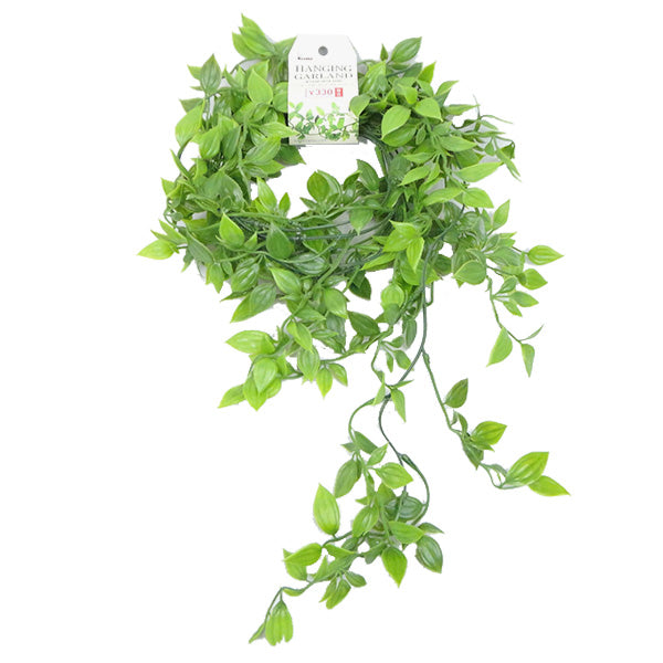 【OUTLET】ガーランド 造花ガーランド 吊り下げ フェイクグリーン グリーンガーランド ハンギングガーランド グリーンリーフ 135cm  357634