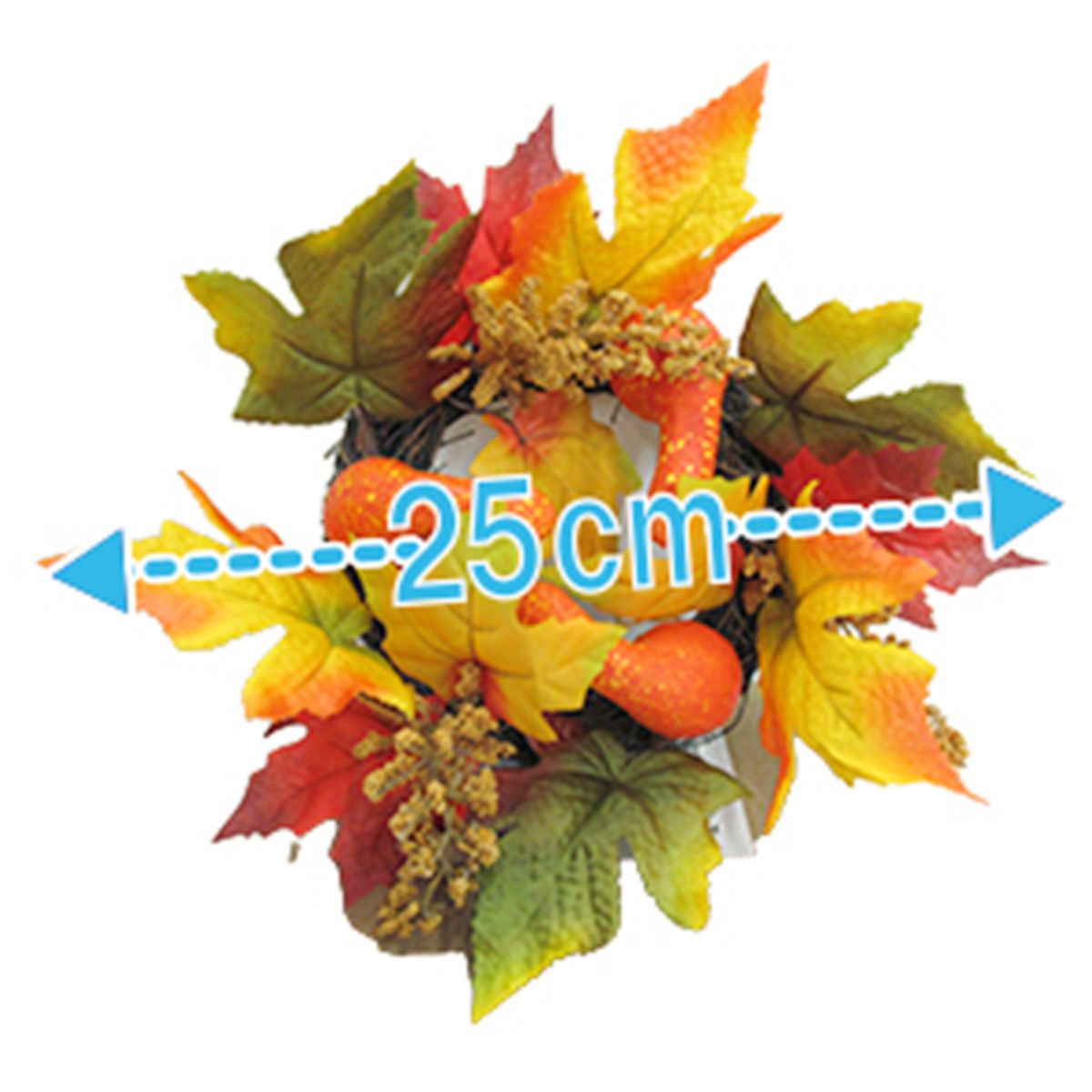 【OUTLET】リース ハロウィンパンパスリース 造花 フェイクフラワー 直径約25cm 357877
