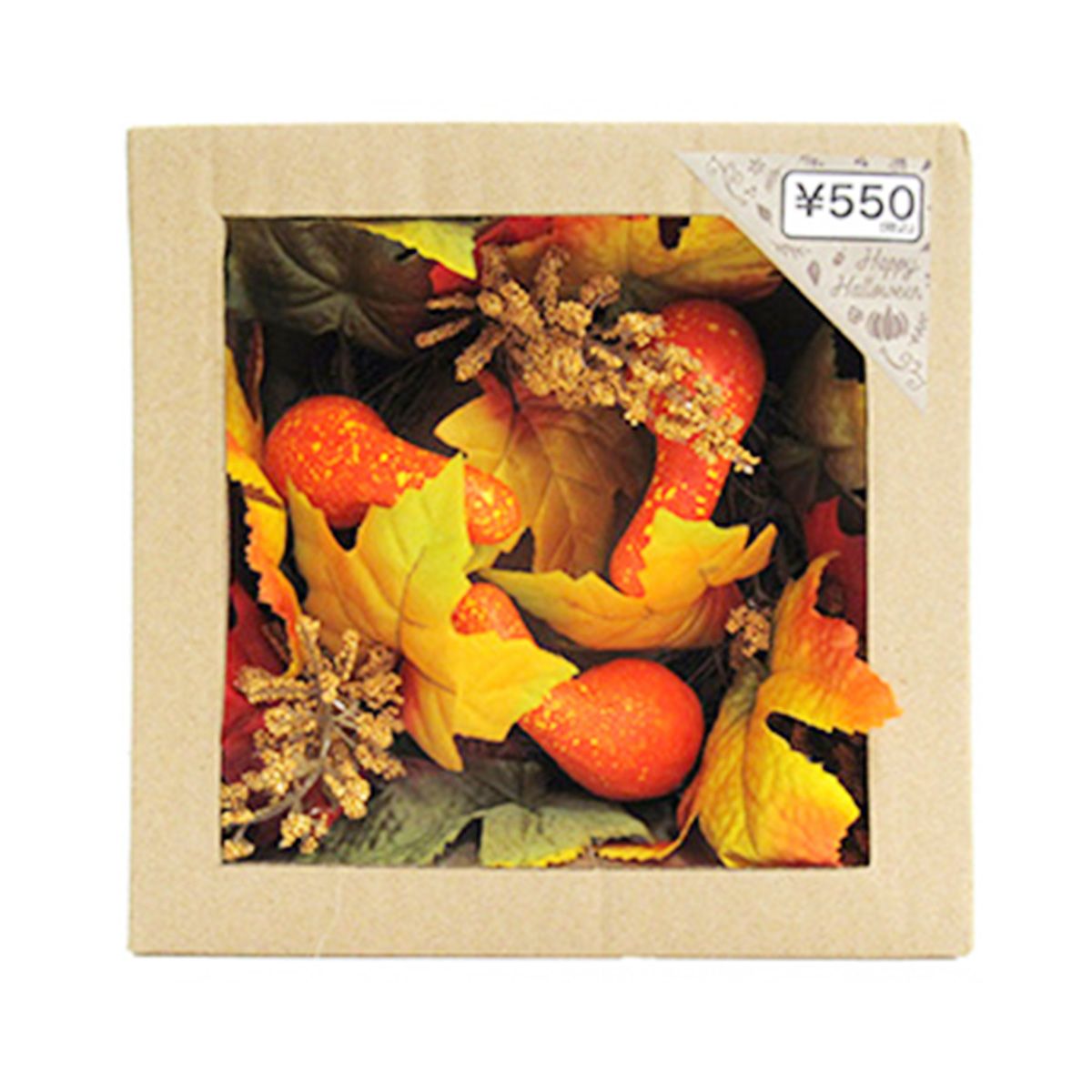 【OUTLET】リース ハロウィンパンパスリース 造花 フェイクフラワー 直径約25cm 357877