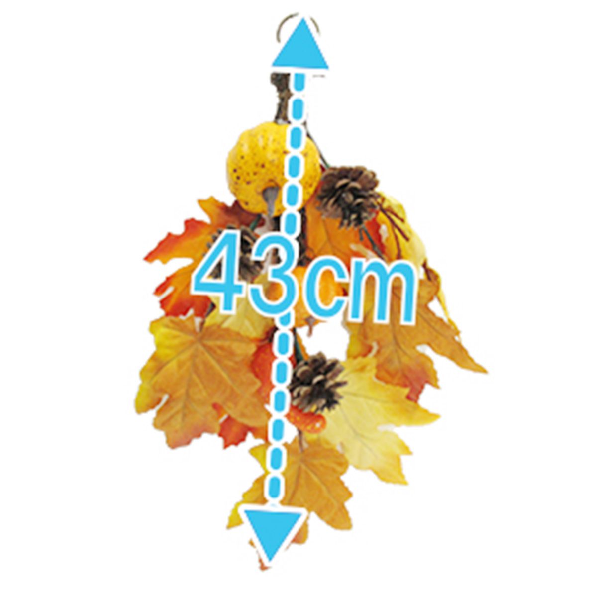 【OUTLET】スワッグ ハロウィン パインコーンスワッグ 造花 フェイクフラワー 全長約43cm 357881