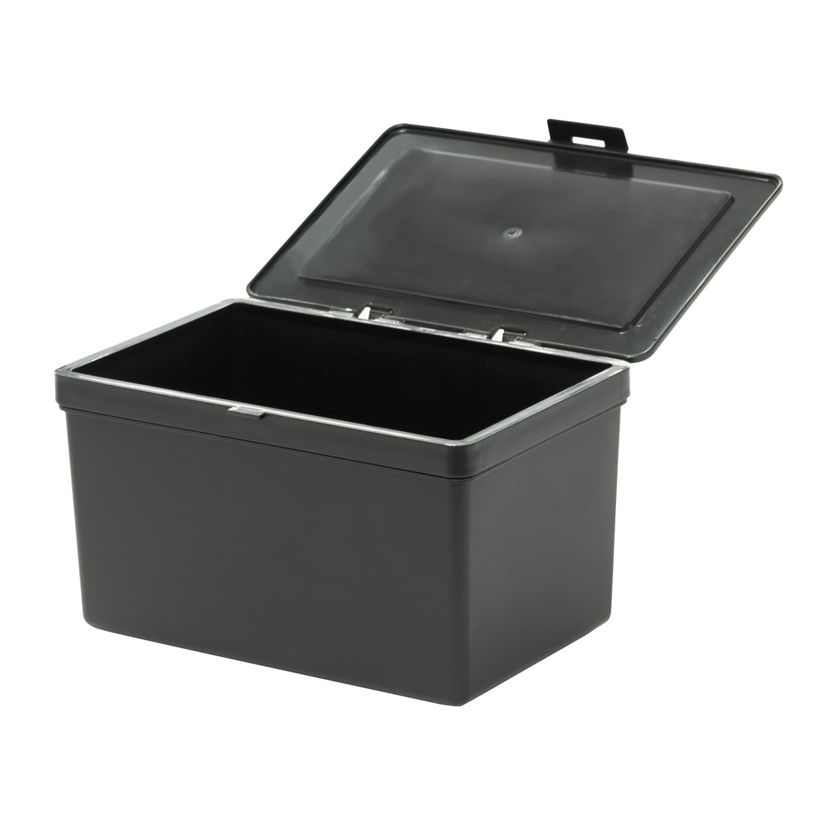 収納ボックス フタがとまるケース M ブラック L-8452 179×123×106Hmm 358067
