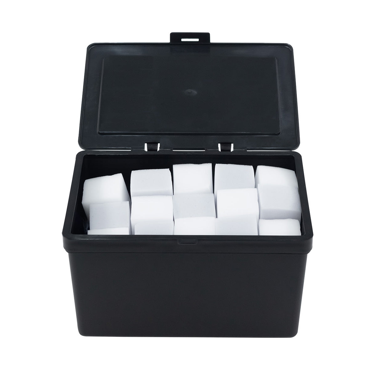 収納ボックス フタがとまるケース M ブラック L-8452 179×123×106Hmm 358067