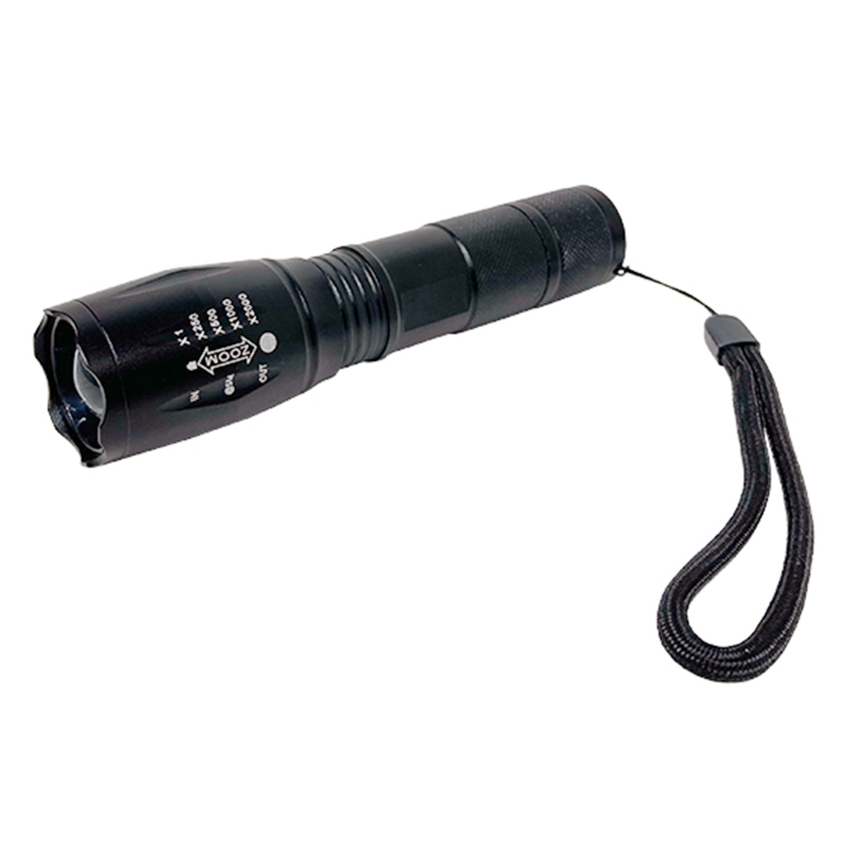 ハンディライト LEDライト 懐中電灯 電池式 SOS・フラッシュライト・ズーム機能付 358257