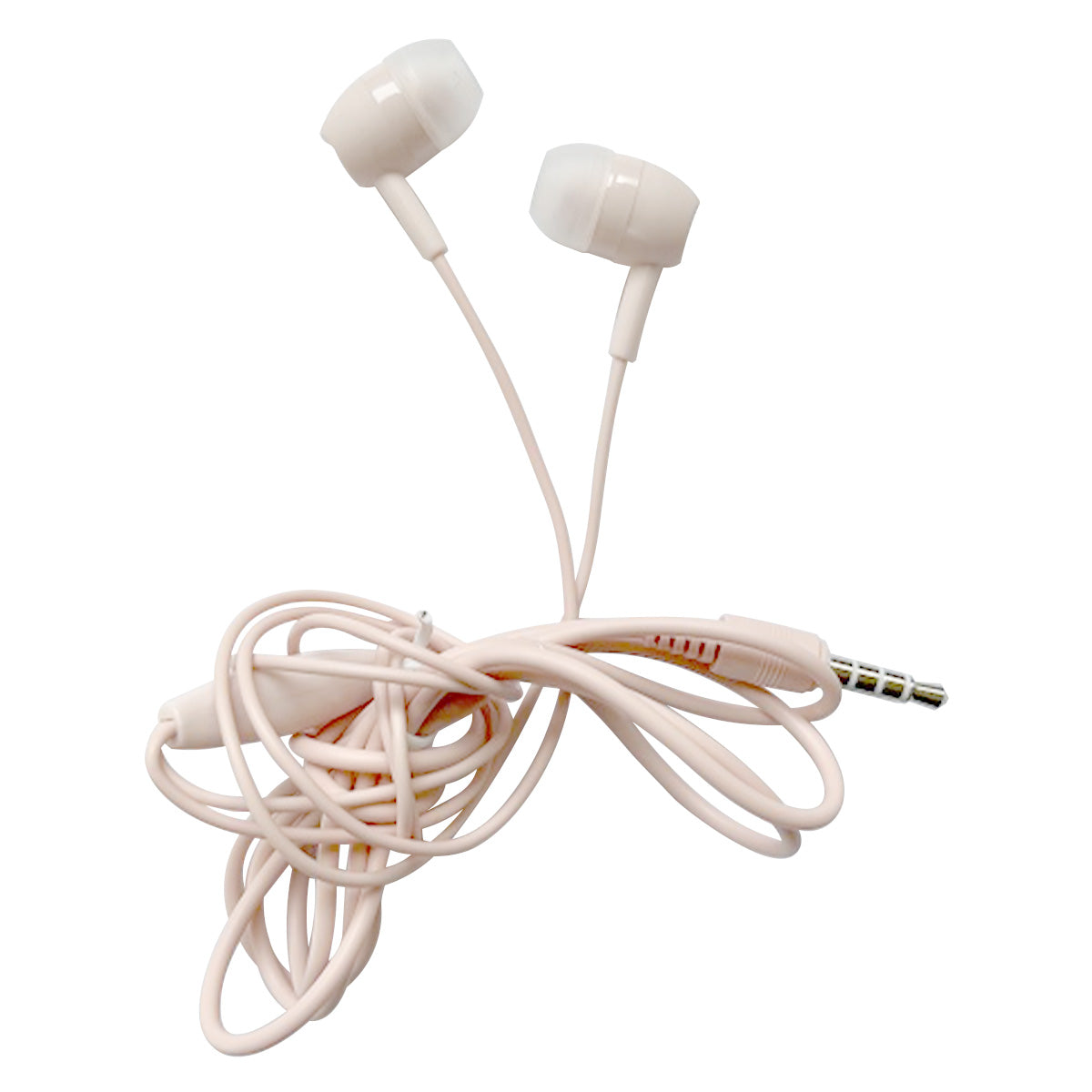 【OUTLET】イヤホン 高音質 カナル型 マイク付 ステレオイヤホンマイク 1.2m A ピンク 358277