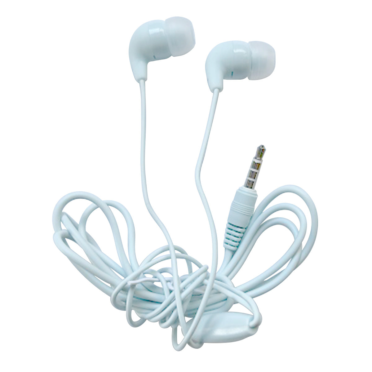 【OUTLET】イヤホン 高音質 カナル型 マイク付 ステレオイヤホンマイク 1.2m C ブルー 358284