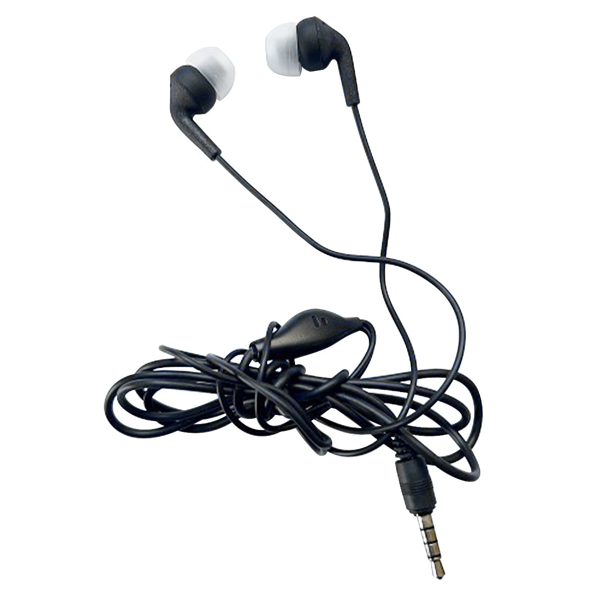イヤホン 高音質 カナル型 マイク付 ステレオイヤホンマイク 1.2m D ブラック 358288