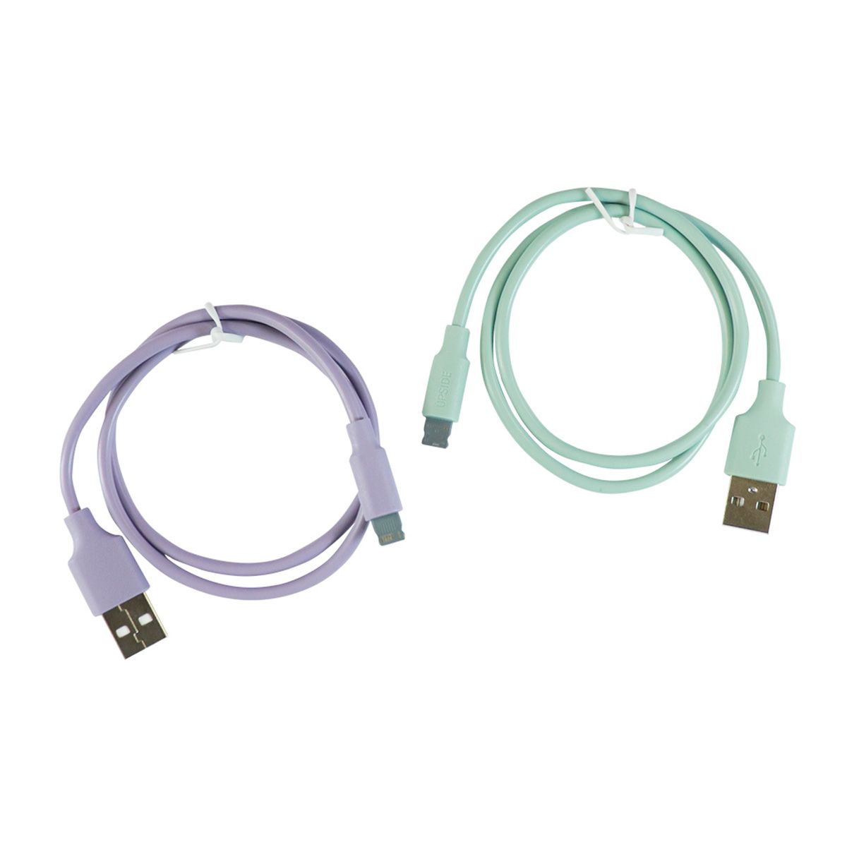 ライトニングケーブル Ligntningケーブル 充電専用くすみカラー 50cm パープル&グリーン 358300