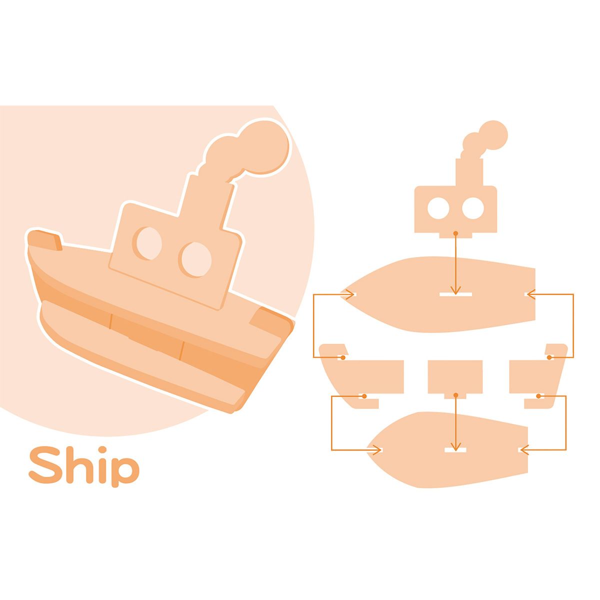 【OUTLET】お風呂おもちゃ 立体ソフトパズル 358311