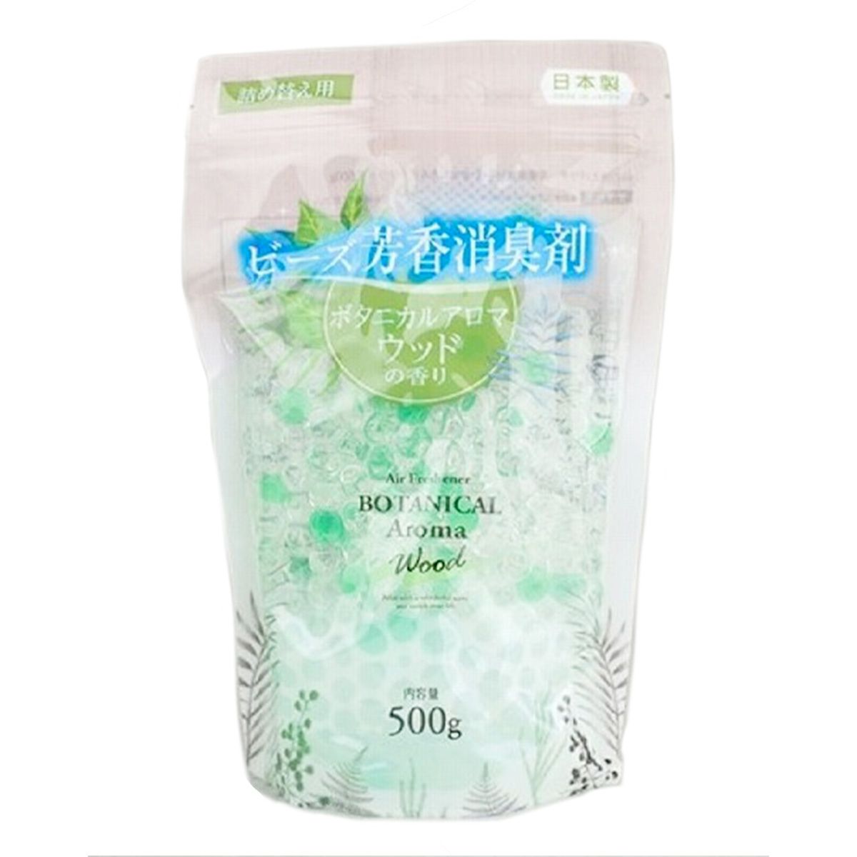 詰め替えパウチ消臭ビーズアロマウッド500g 358352