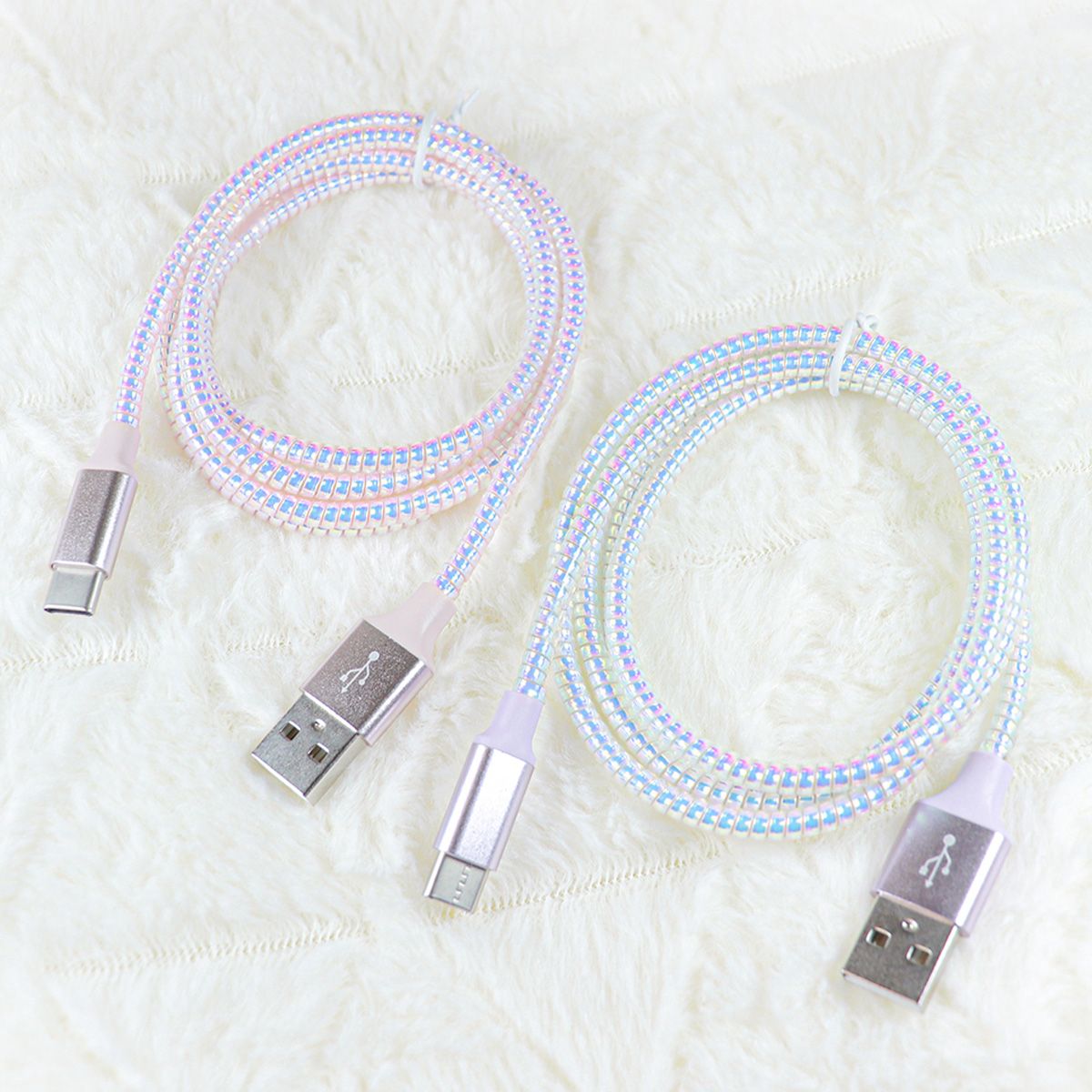 USBケーブル 充電ケーブルヘアゴム Type-C1m 358370