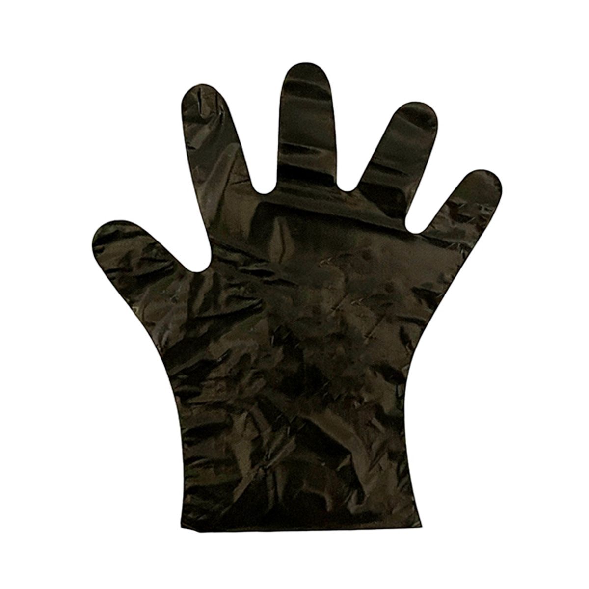 ポリエチレン手袋100枚入 黒 358420