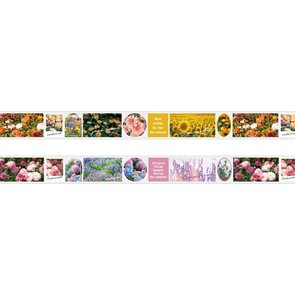 クリアテープ 20mm×2.5m 夏の花畑 358450