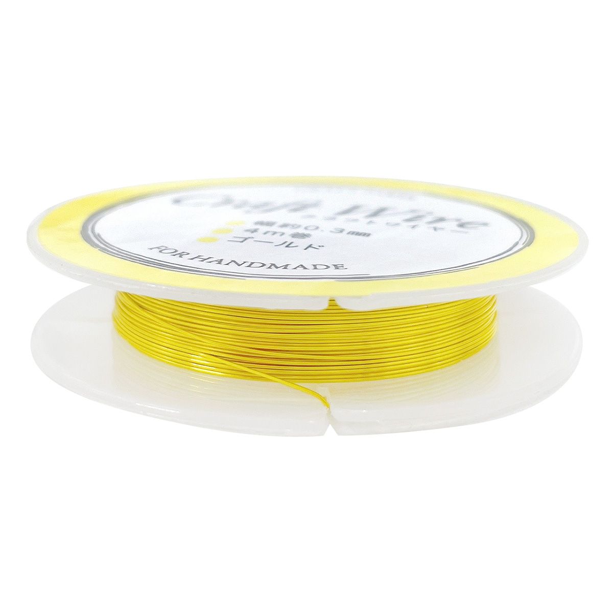 クラフトワイヤー 約0.3mm幅×4m巻 ゴールド 358491