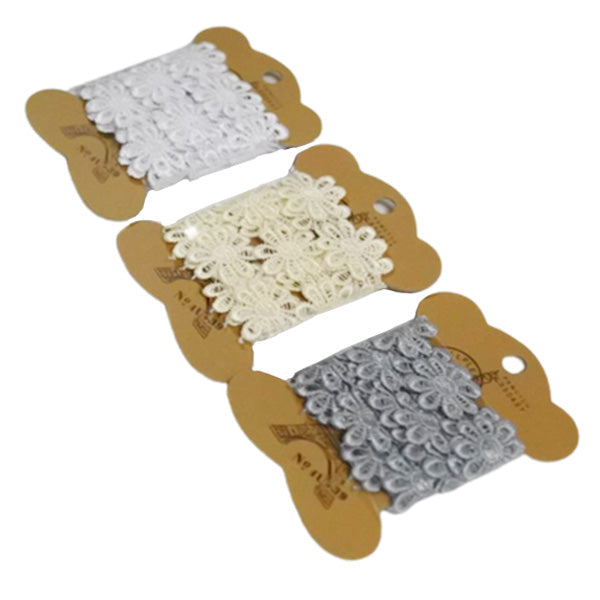 フラワーモチーフレース1m 358516