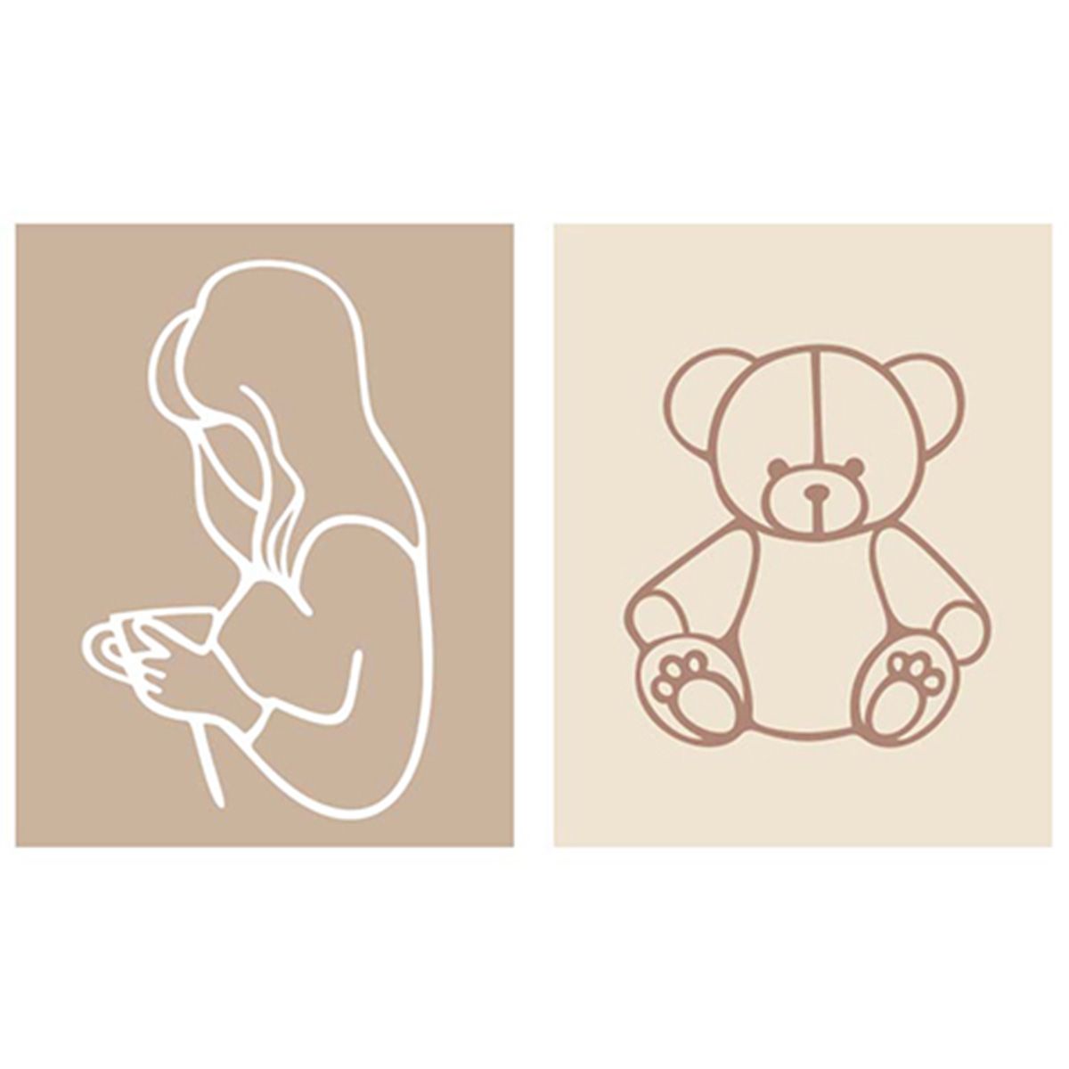 シールワッペン 女の子×ベア 358540